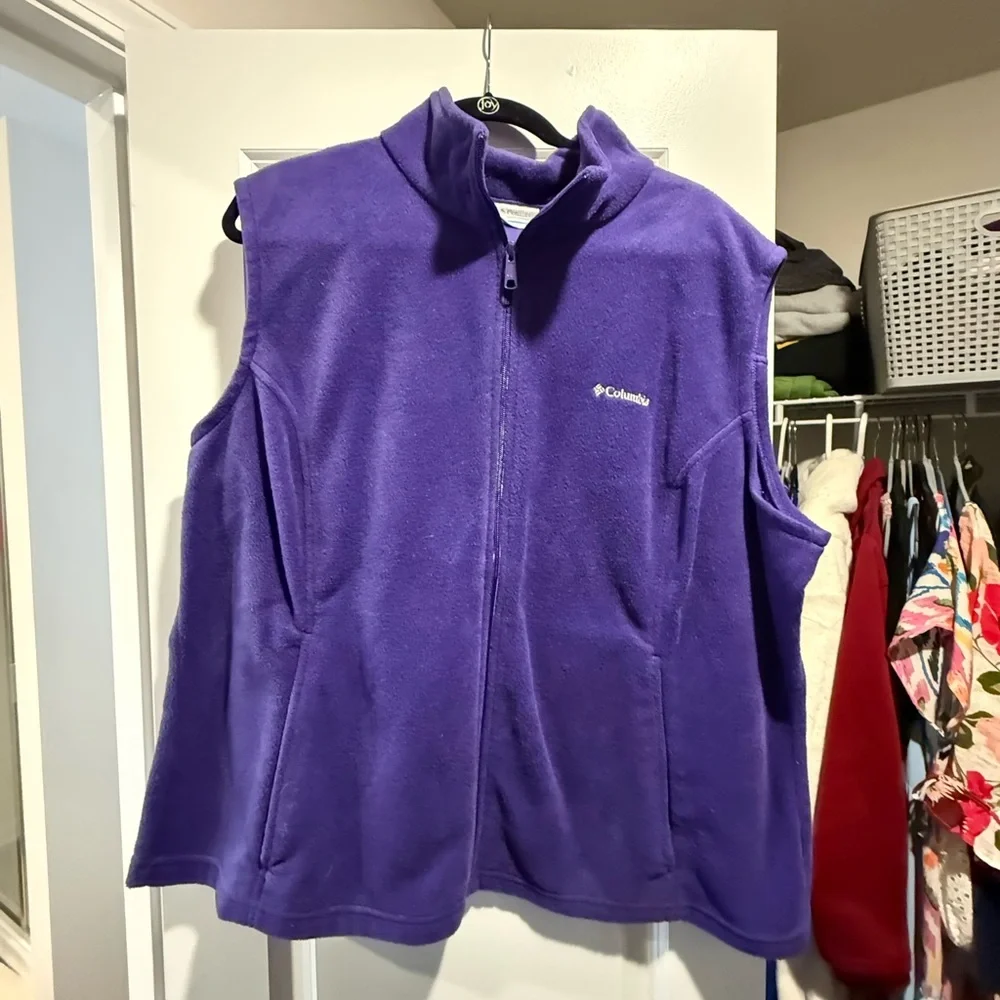 Columbia Deep Purple Fleece Jacket - Picture 1 of 4